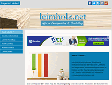 Tablet Screenshot of leimholz.net